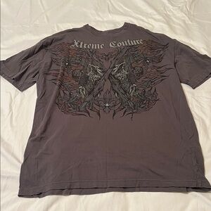 Xtreme Couture Gray Graphic Men's Shirt